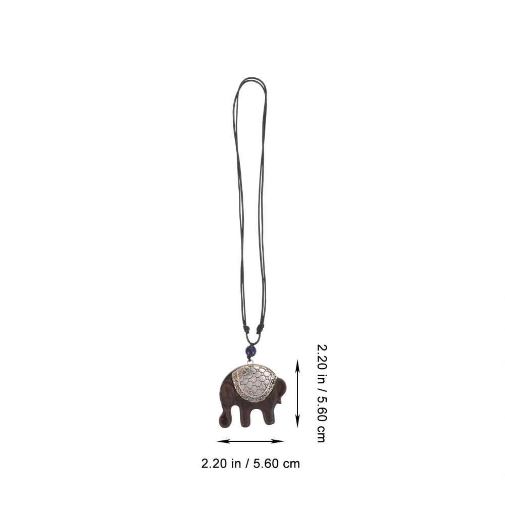 Ethnic Style Necklace Elephant Neck Pendant Sweater Neck Chain Clothing Decors