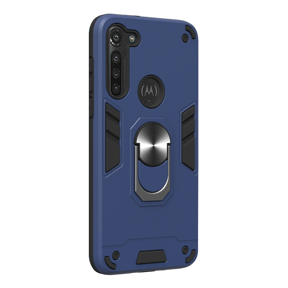 Rugged Phone Case with Ring Stand Compatible with Motorola Moto G8 Power