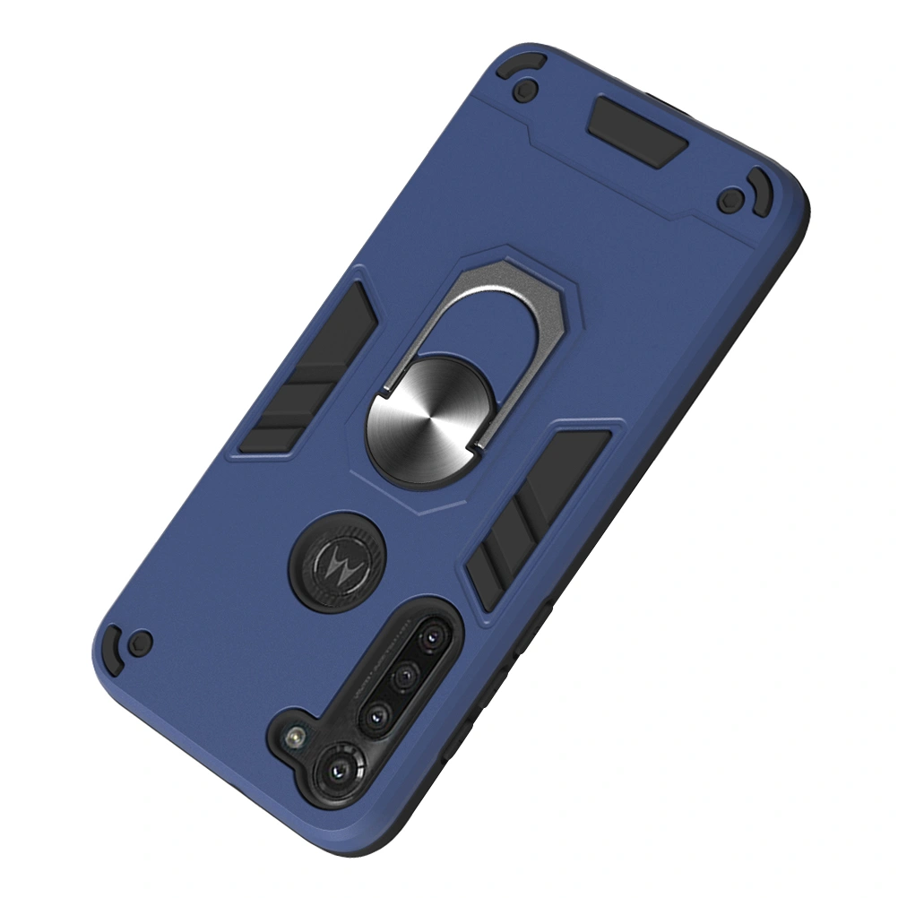 Rugged Phone Case with Ring Stand Compatible with Motorola Moto G8 Power