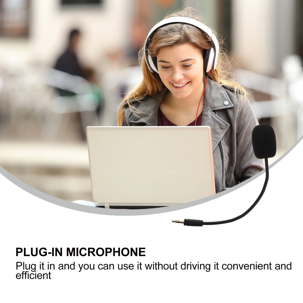 1Pc Headset Microphone In-line Microphone Gaming headphone Microphone Gift