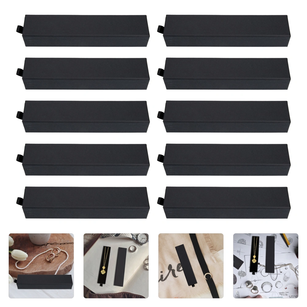 10pcs Empty Paper Drawer Boxes Jewelry Storage Boxes Gift Package Cases