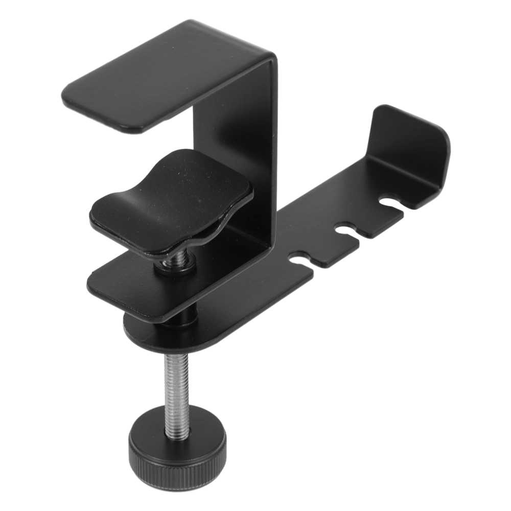 1pc Headset Holder Game Headphone Storage Hook for Home Office (Black)