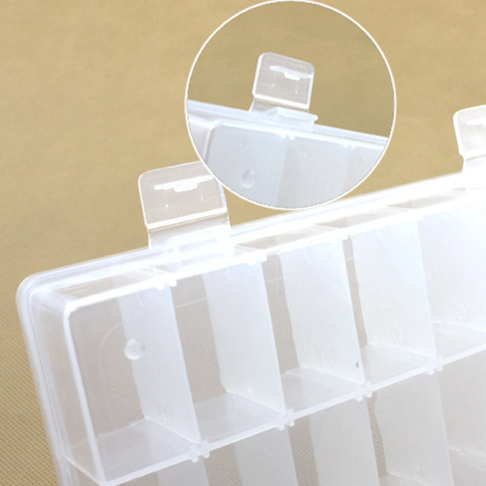 24 Grids Removable Plastic Jewelry Storage Box Display Box Transparent Storage Organizer for Earring Rings