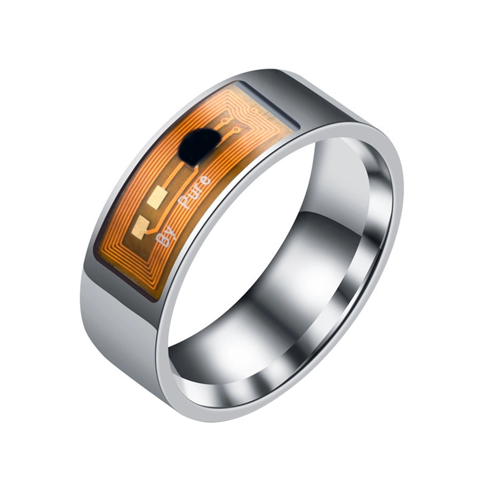 8mm NFC Tag Smart Ring Wearable Smart Rings Finger Digital Ring for Android Phone with Functions (Transparent #11)