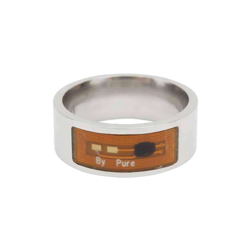 8mm NFC Tag Smart Ring Wearable Smart Rings Finger Digital Ring for Android Phone with Functions (Transparent #11)