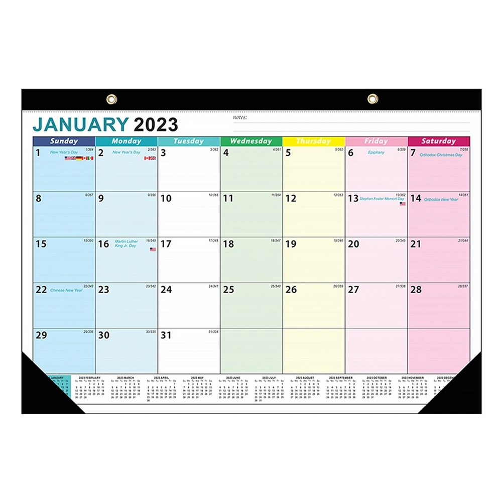 Creative Agenda Calendar for Home Hanging Planning English Calendar Wall Calendar