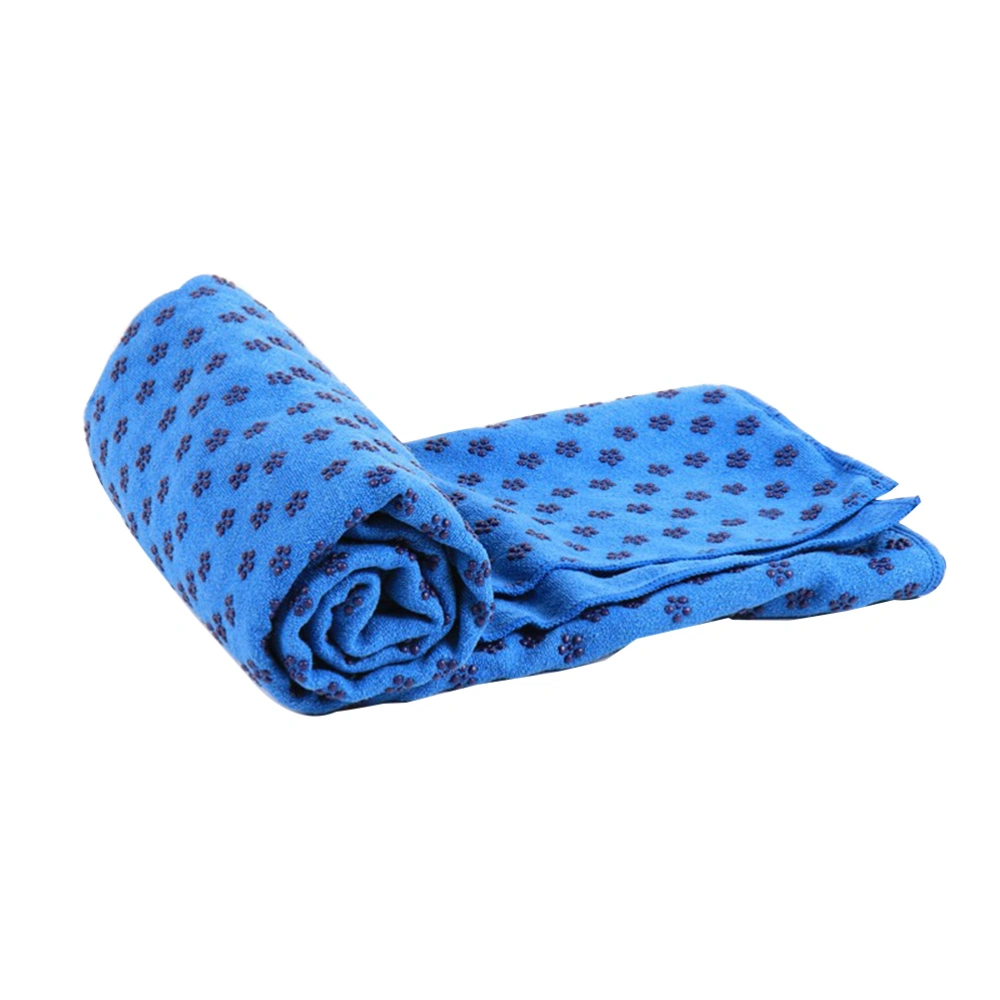 Microfiber Yoga Mat Towel Travel Sports Towel for Camping Gym Beach Bath Yoga Fitness Blue