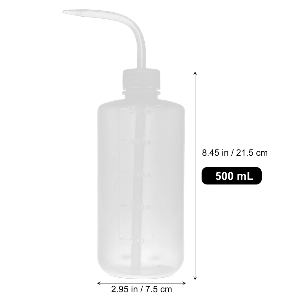 1pc Plastic Washing Bottle Empty Squeeze Bottle Wash Bottle with Scale