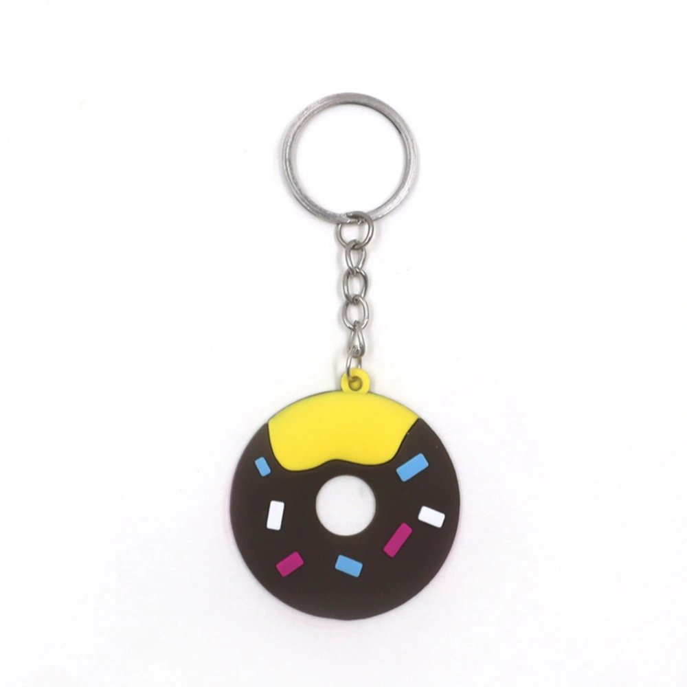 12pcs Donuts Keychains Creative Key Holder Funny Key Ring Key Decoration Small Gift for Kids Children