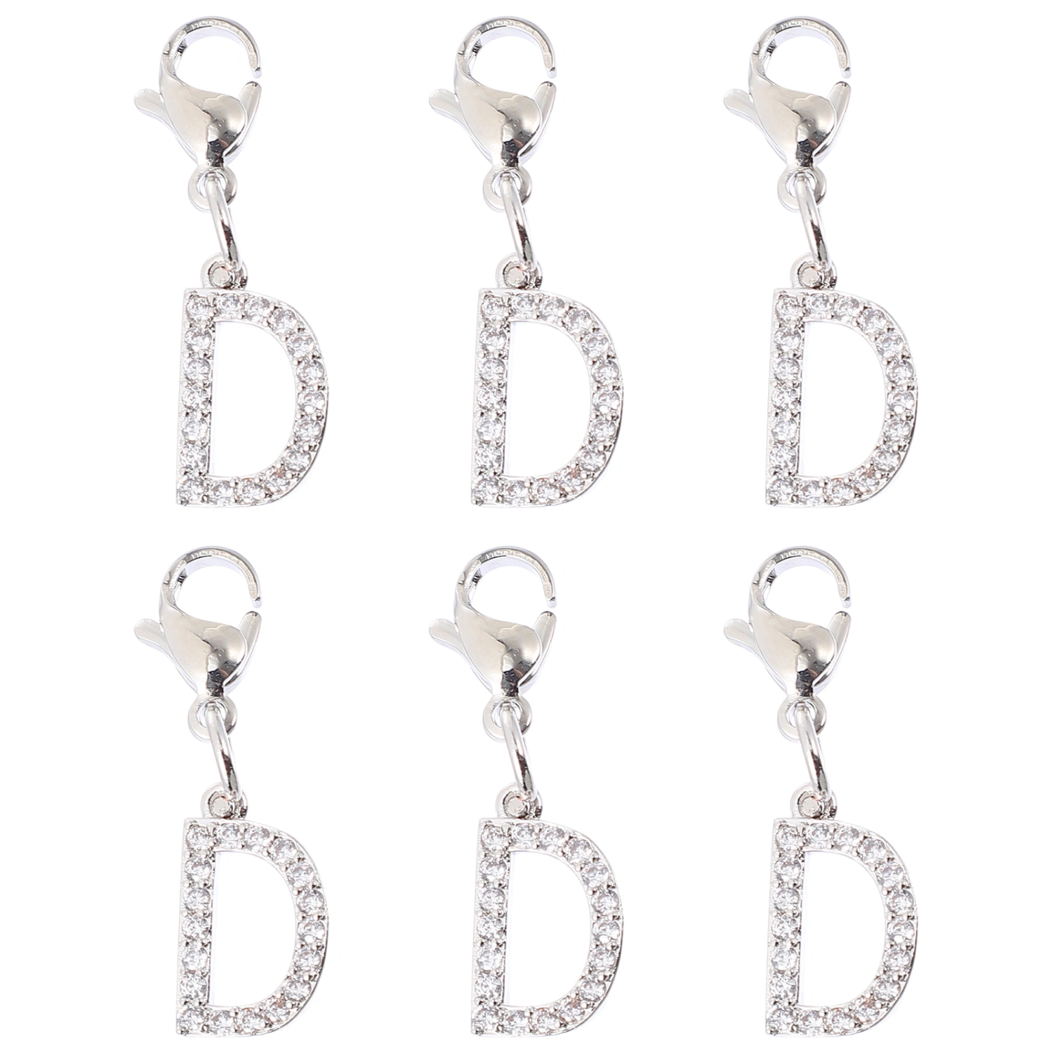 6pcs Diamond Decorative Watch Bracelet Charms Fashion Watch Band Pendants