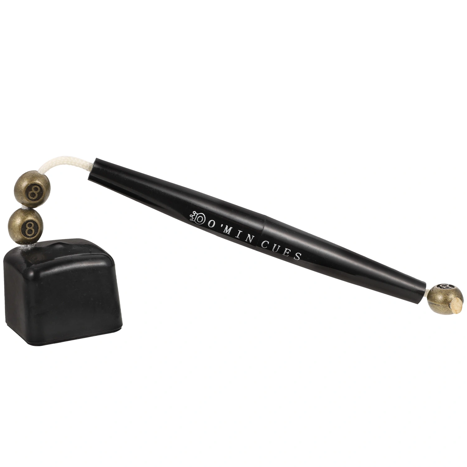 Plastic Snooker Pool Chalk Tip Hanging Pen Design Cue Chalk Holder (Black)