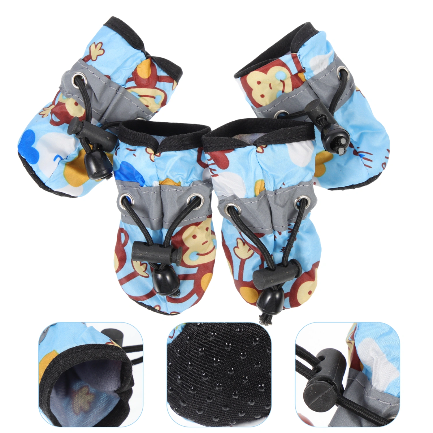 1 Set of Anti-Slip Dog Shoes Protective Puppy Shoes Convenient Pet Shoes Supple Dog Boots