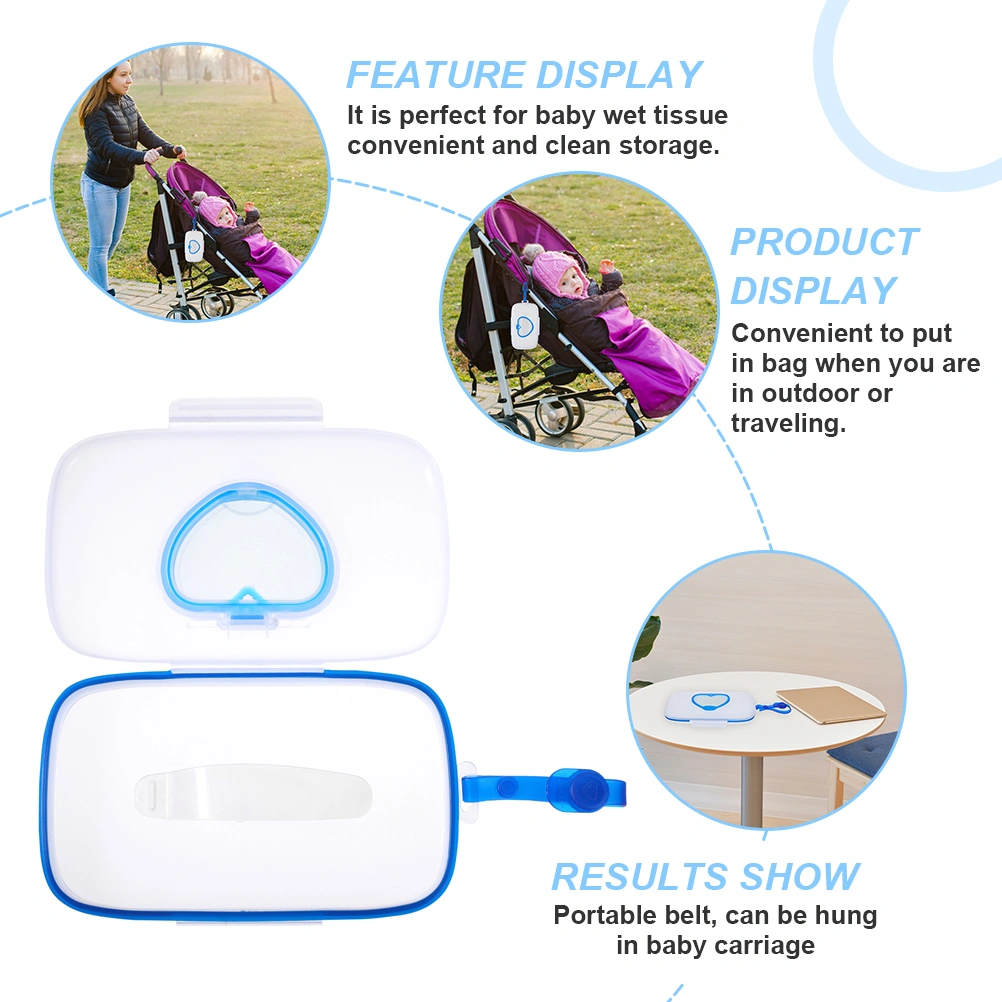 2PCS Baby Wet Wipes Box Portable Wipes Dispenser Lovely Infant Wipes Storage Box