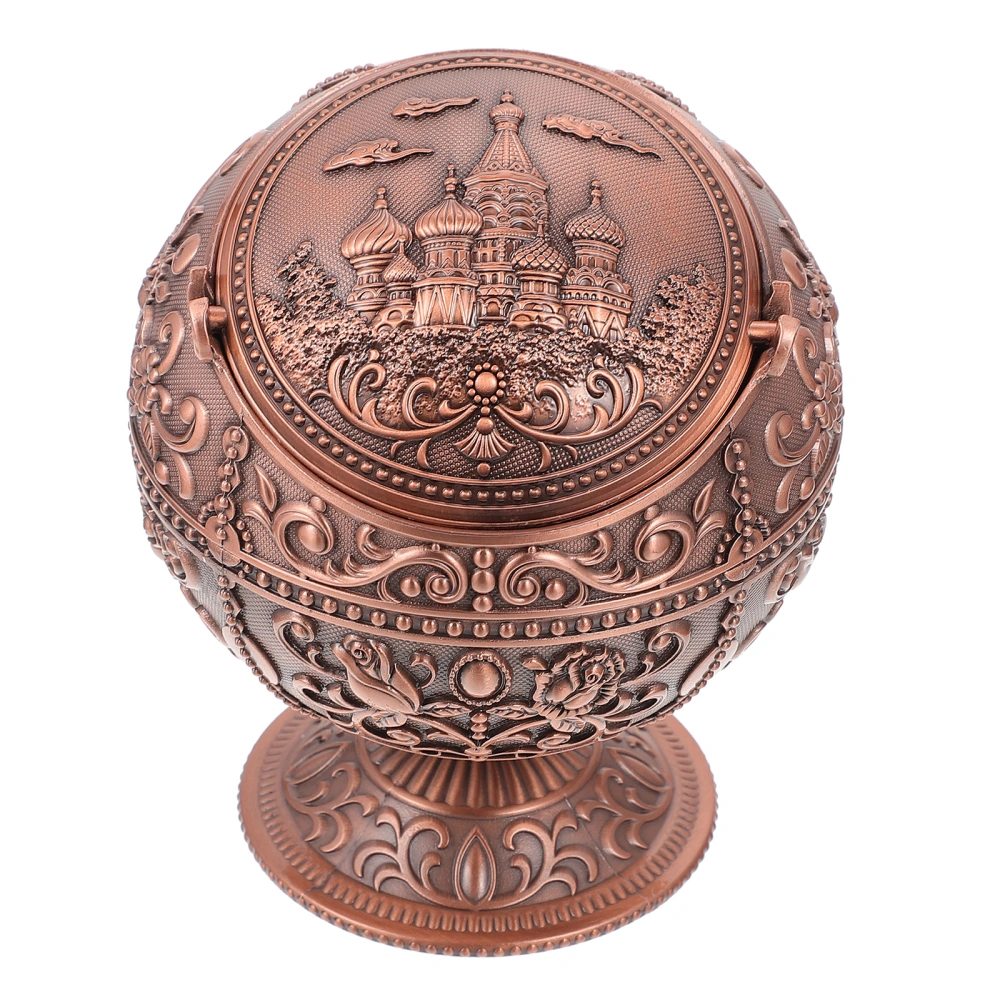 1Pc Creative Desktop Spherical Ashtray Household Retro Ashtray Adornment