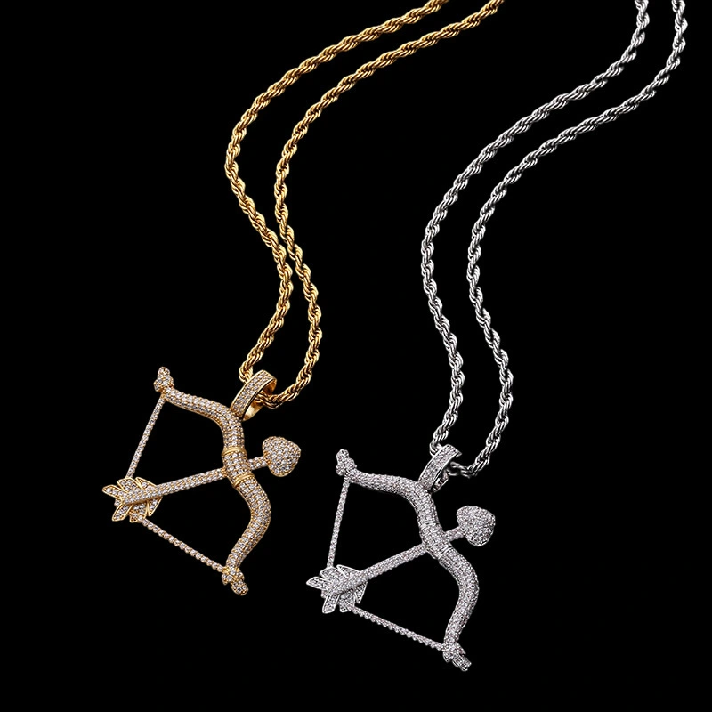 The Arrow Of Love Pendant Slightly Inlaid With Zircon