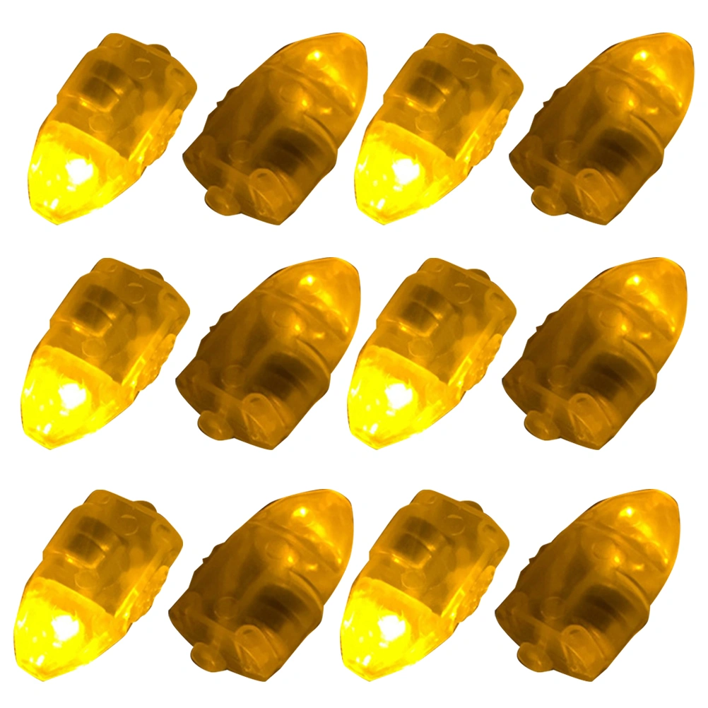 50pcs Superbright Balloon Lights LED Mini Party Light for Paper Lanterns (Yellow)