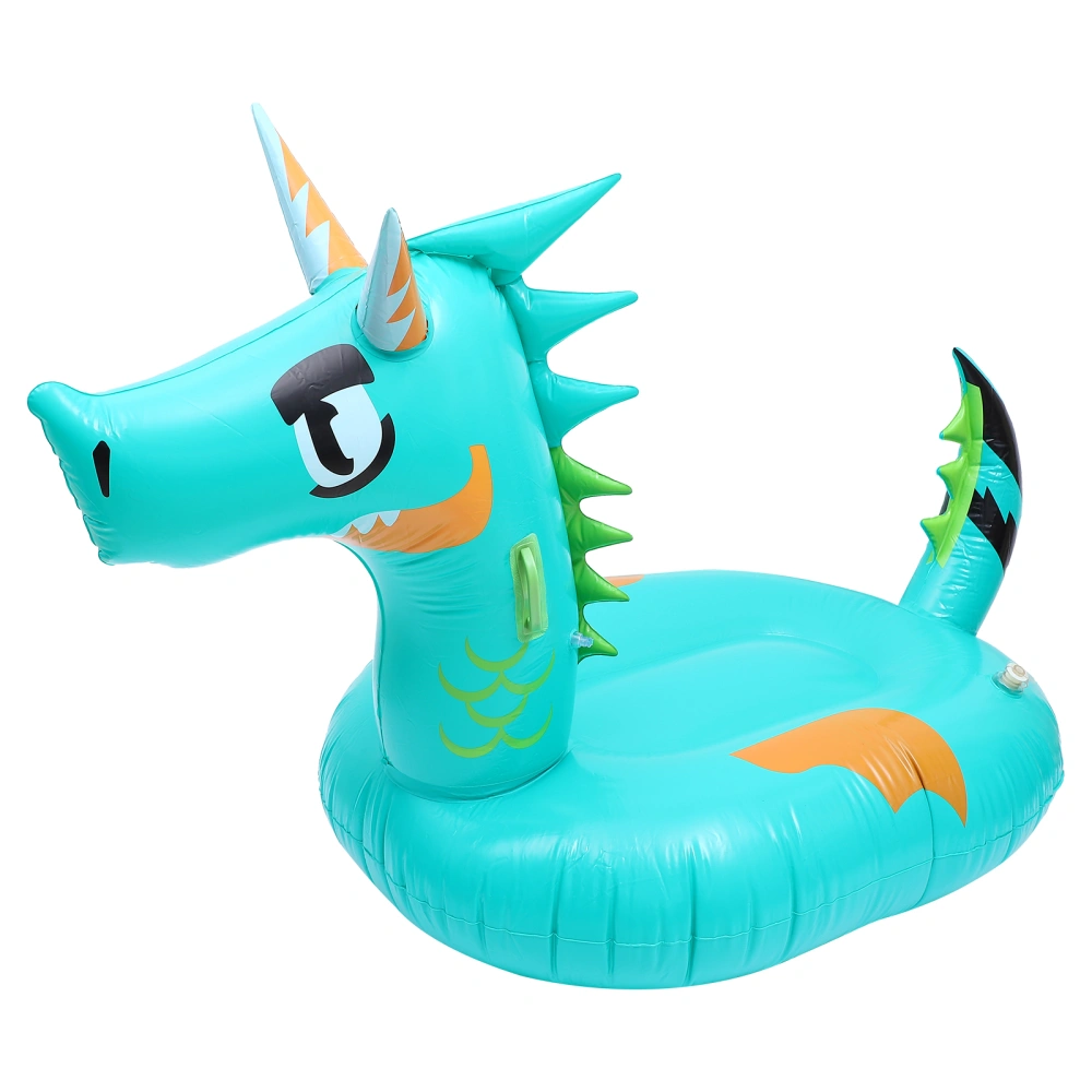 Inflatable Floating Bed Dragon Shape Floating Pad Portable Swimming Mat