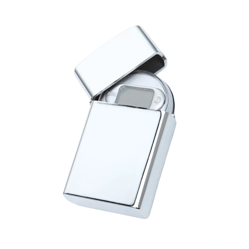Cigarette Lighter Shape Mini Electronic Scale Portable Tea Powder Jewelry Scale Table Scale for Home Store Use - 200g/0.01g (Silver)