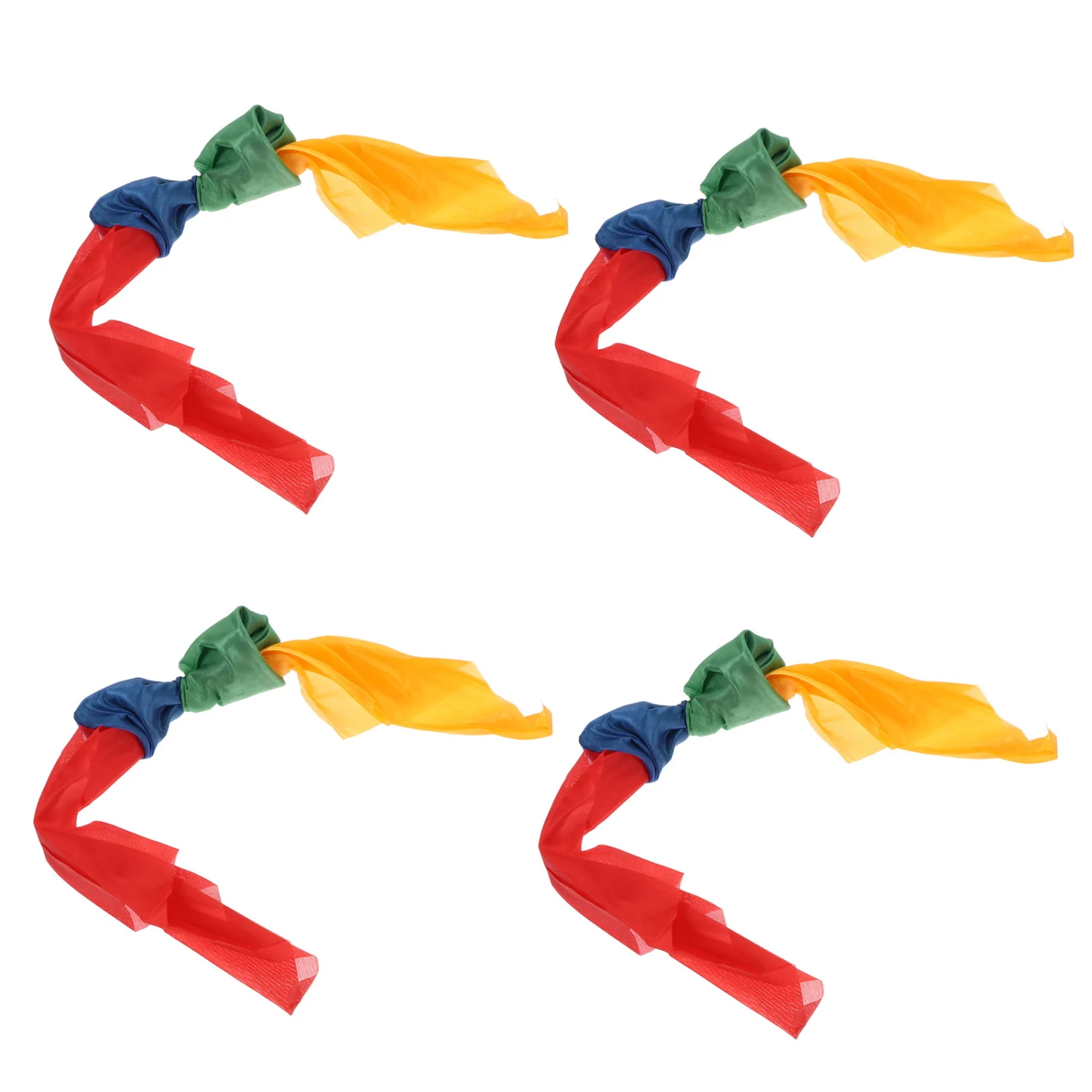 4PCS Colorful Magician Trick Gimmick Scarf Premium Durable Magician Scarf