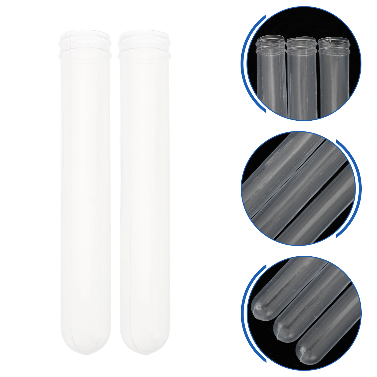 500pcs Disposable Test Tubes Plastic Tubes Liquid Storage Containers for School