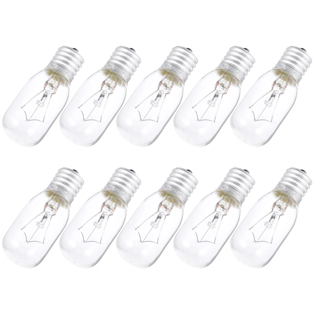 10PCS Microwave Bulb E17 Heat-resistant 110-125V 40W Home Appliance Light Bulb