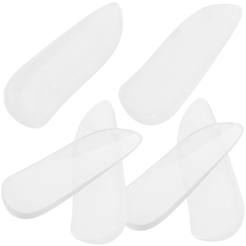 3 Pairs of Gel Half Insoles Orthotic Heel Pads Inside Outside Wedge Shaped Heel Cushions