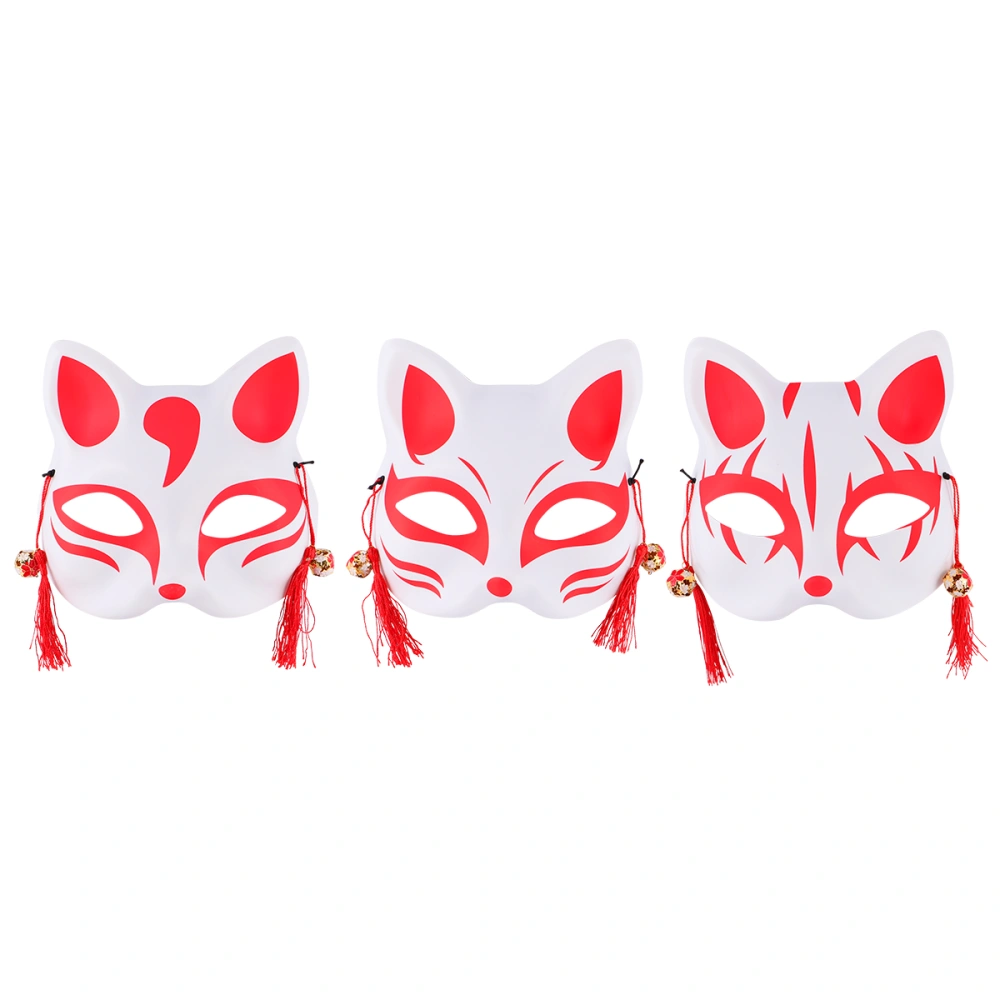 1 Set 3Pcs Two Dimensional Cartoon Cosplay Half Face Mask (Random Style)