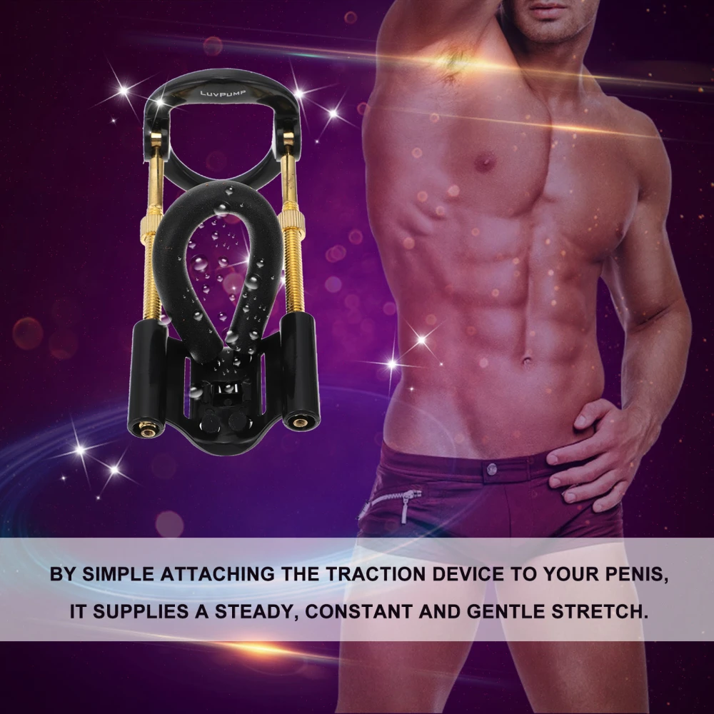 Men Penis Extender Stretcher Trainer Penis Sleeve Traction Erection Device