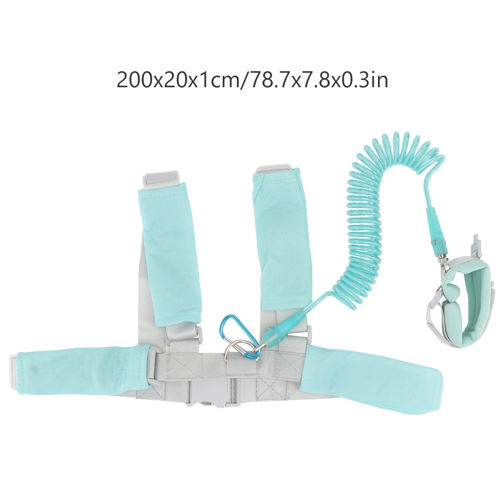 1 Set of 2M Anti Lost Wrist Link Leashes Safety Harness Straps Traction Ropes for Baby Kids Children (Sky-blue)