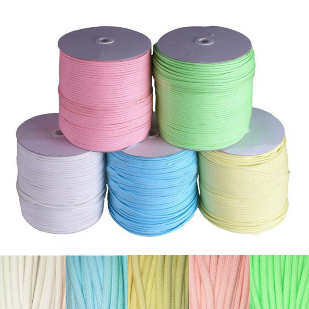 5pcs Outdoor 1 Meter Night Nine-core Luminous Umbrella Ropes Luminous Parachute Cord Glowing in the Dark