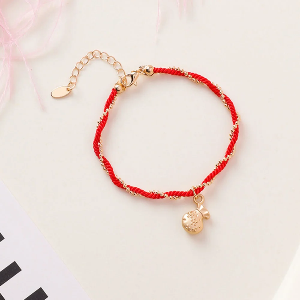 1pc Ethnic Style Fashion Hand-woven Braided Bracelets Chinese Style Bracelets Hand Straps Hand Chain (Lucky Bag Style)