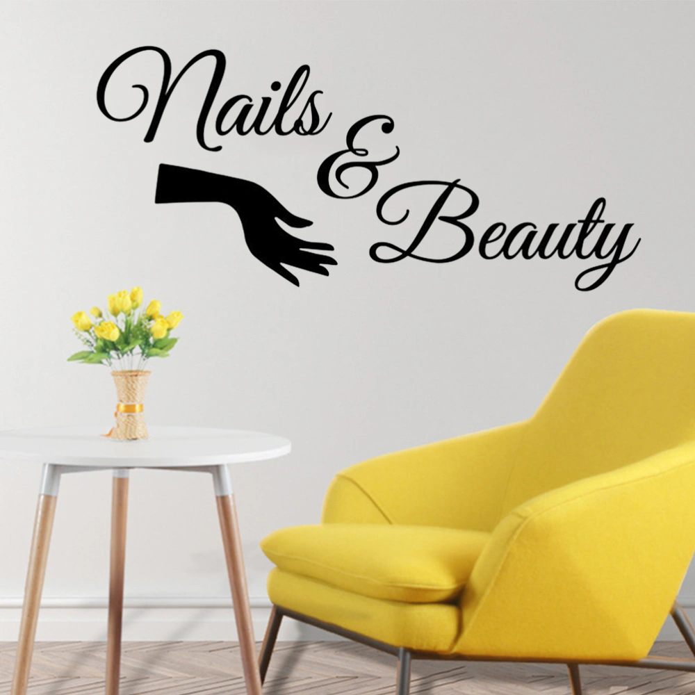 Nail Beauty Salon Wall Sticker Nail Shop Hand Spa Art Nail Wall Decals