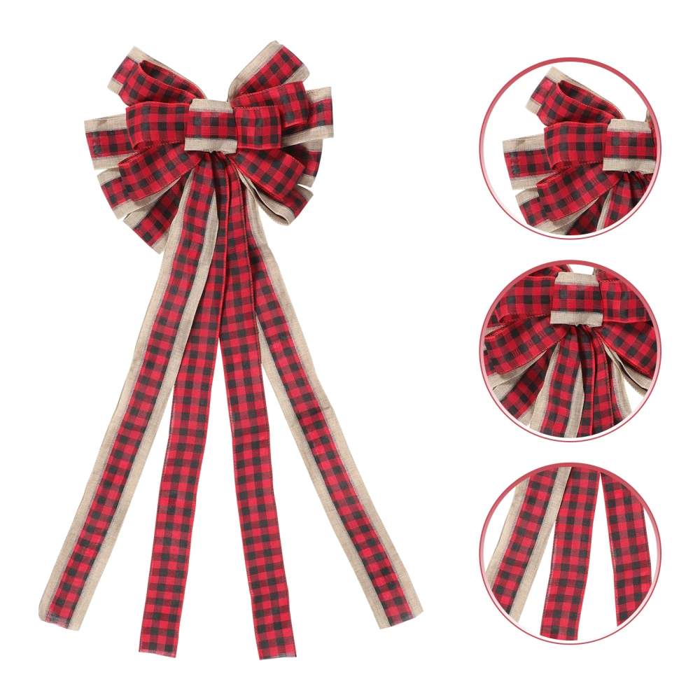 Christmas Bowknot Xmas Tree Hanging Bowknot Ornament Xmas Party Decorative Bow