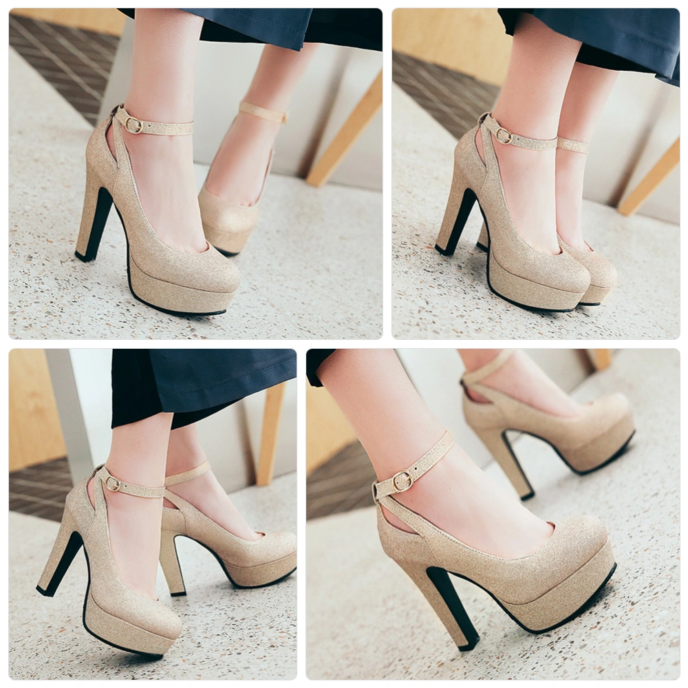 1Pair Wedding High-Heel Shoes Fashion Bride Shoes for Party