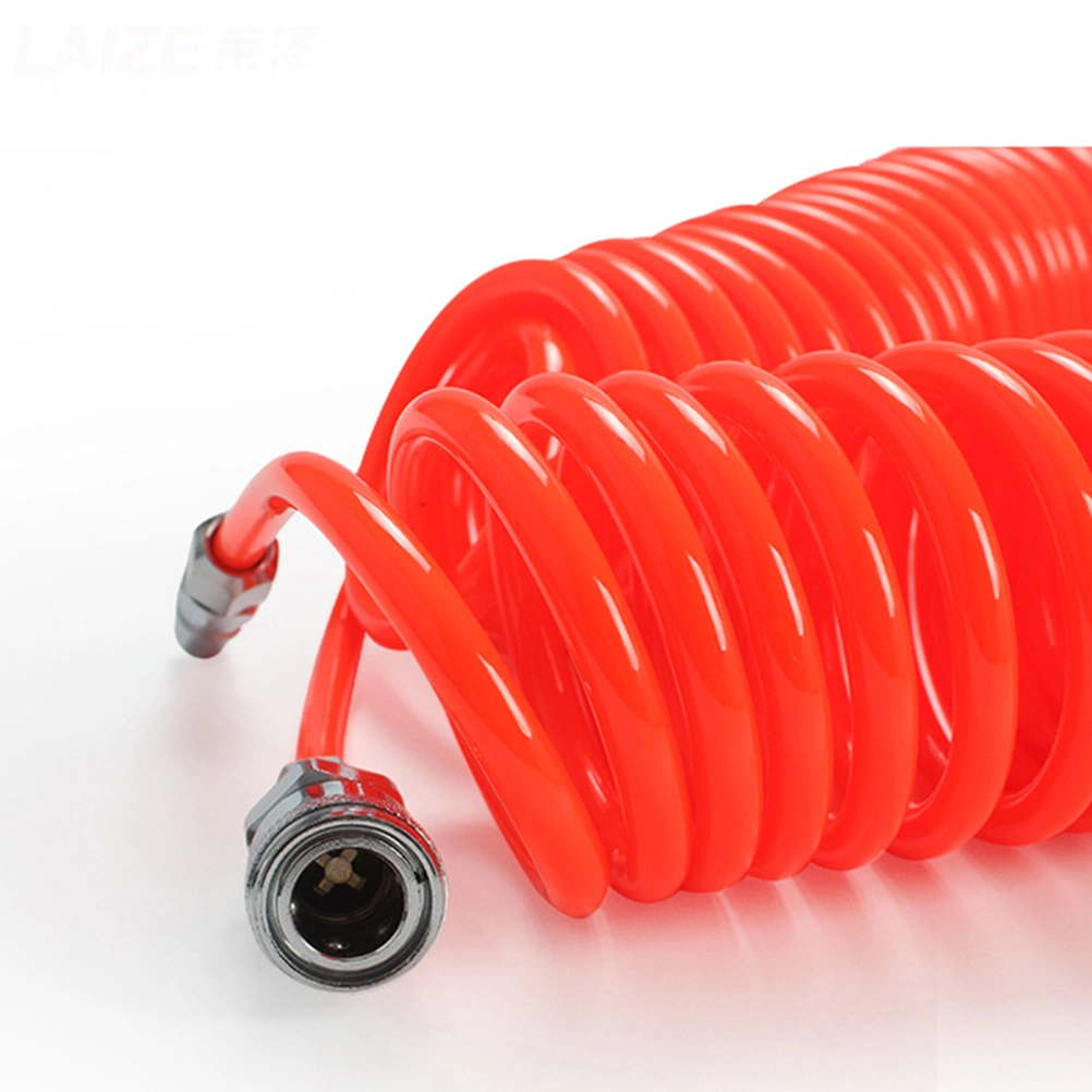 Air Compressor Hose Tube Flexible Tool with Connector Spring Spiral Pipe