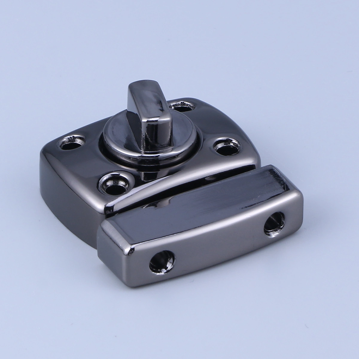 Universal Device Thicken Latch Protection Zinc Alloy Mini Cabinets Safety Pull Lock Professional Rotate Bolt Buckle With Screws S Size Black