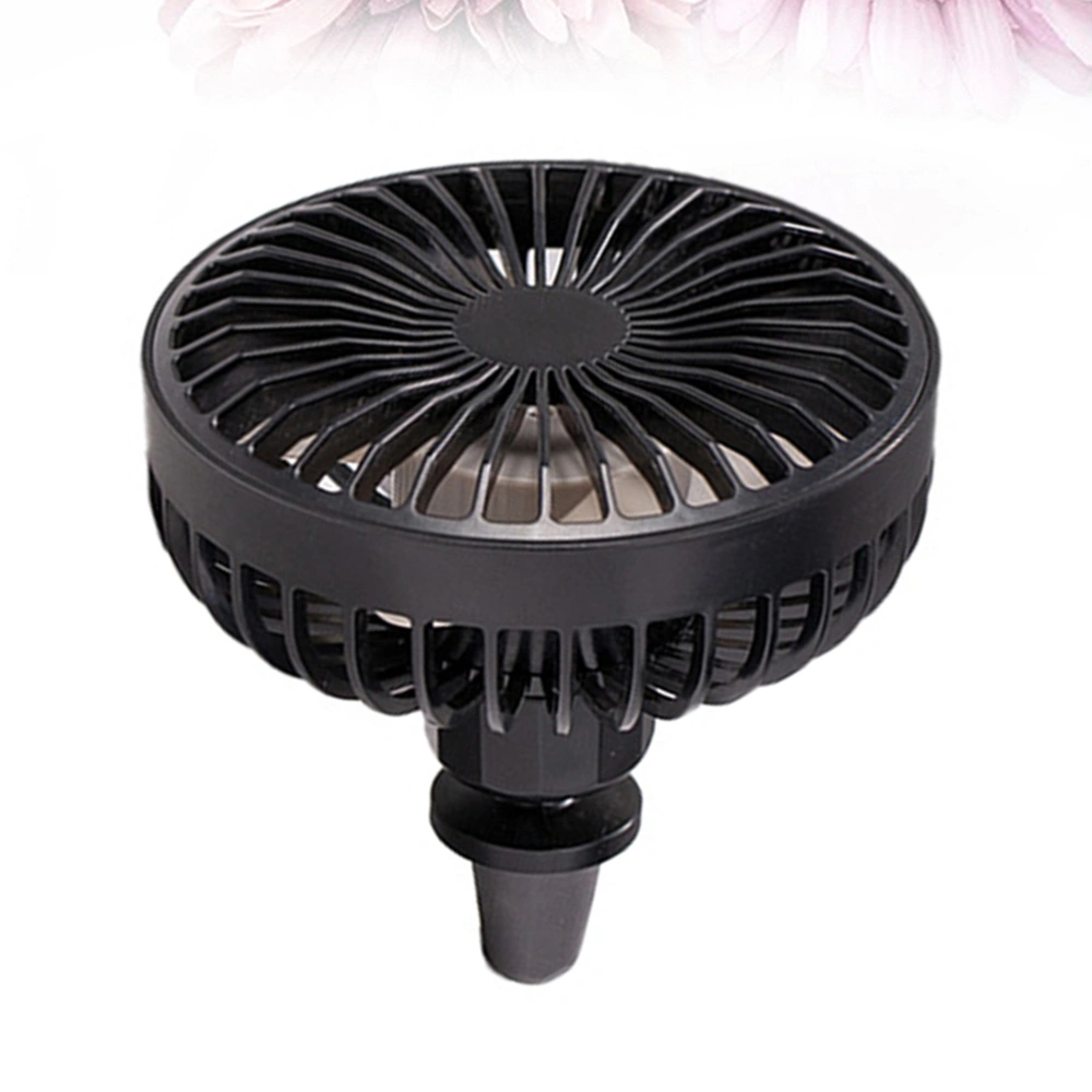 USB Car Air Outlet Fan Air Conditioning Cooling Fan Practical Truck Mini Fan (Black)