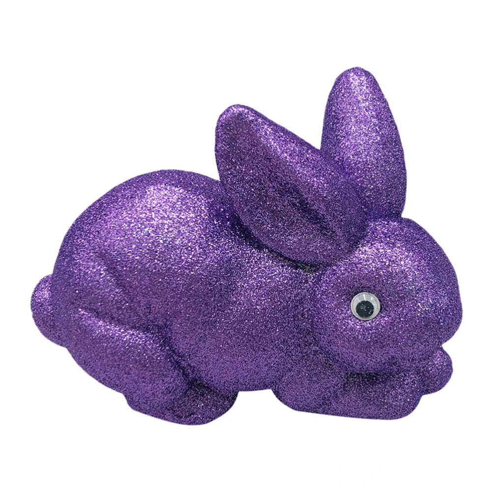 1Pc Rabbit Adorn Colorful Easter Rabbit Ornament Adorable Rabbit Decoration