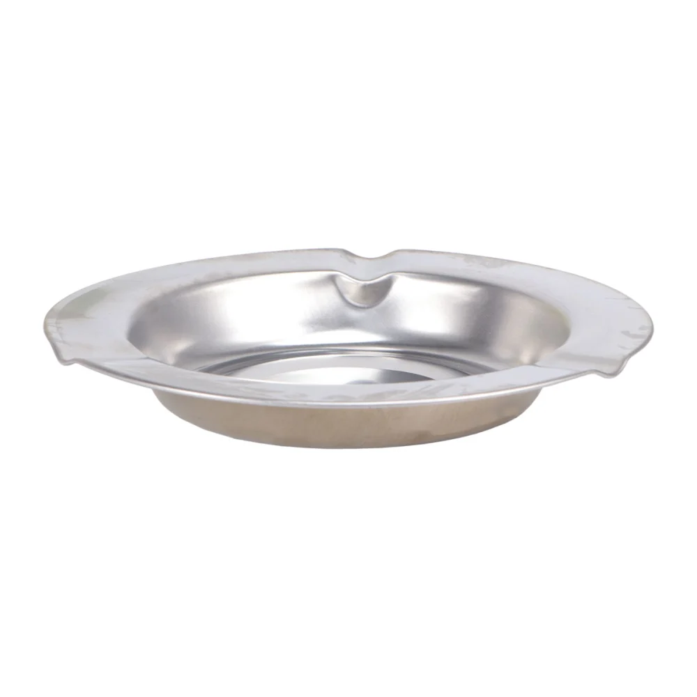 Stainless Steel Ashtray Tabletop Round Cigarette Ash Holder Smoking Accessories