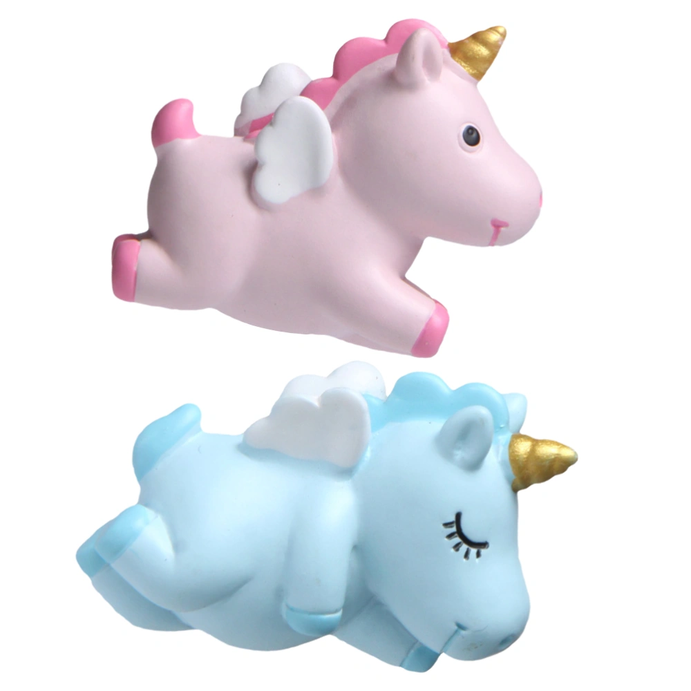 2Pcs Lovely Unicorn Shaped Magnets Refrigerator Fridge Magnets Adornments