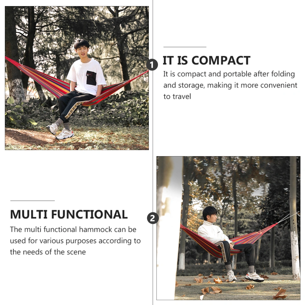 1 Set Outdoor Hammock Creative Camping Hammock Anti-rollover Leisure Hammock