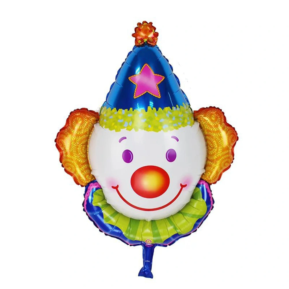 Clown Foil Balloon Party Mylar Balloons for Fesitval Holiday Showing Children Birthday Party Decoration (Blue)