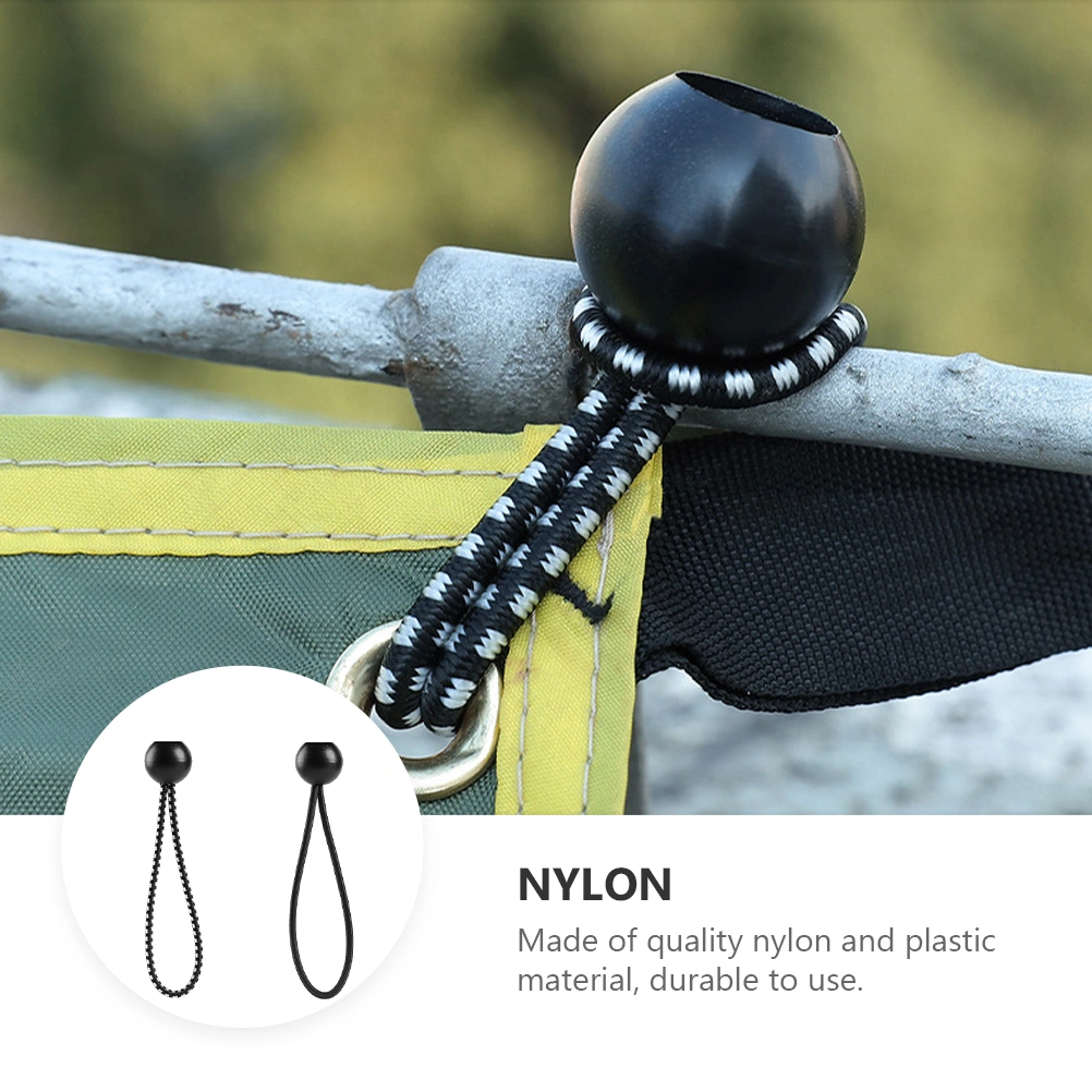 10 Pcs Outdoor Awning Ball Bungee Cord Tent Clip Heavy Duty Ball Bungee Cord