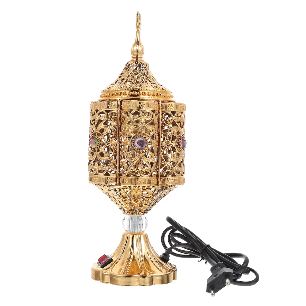 Electric Incense Burner Incense Burner for Office Home Decoration (Golden EU Plug)