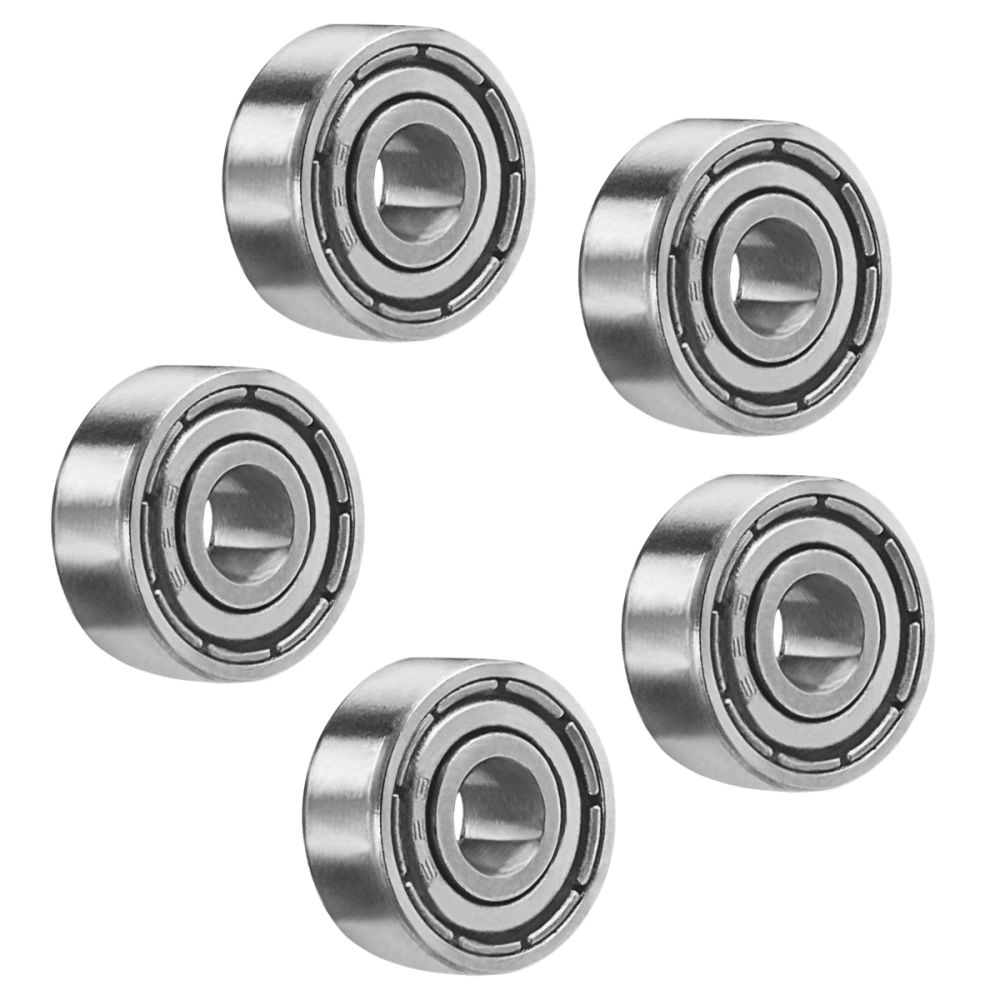 UEETEK 5pcs 623ZZ 3mm x 10mm x 4mm Shielded Deep Groove Miniature Ball Bearing (Silver)