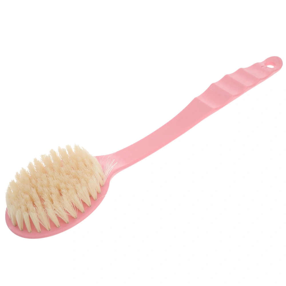 Curved Bath Body Shower Brush Long Shower Back Scrubber Handled Body Brush