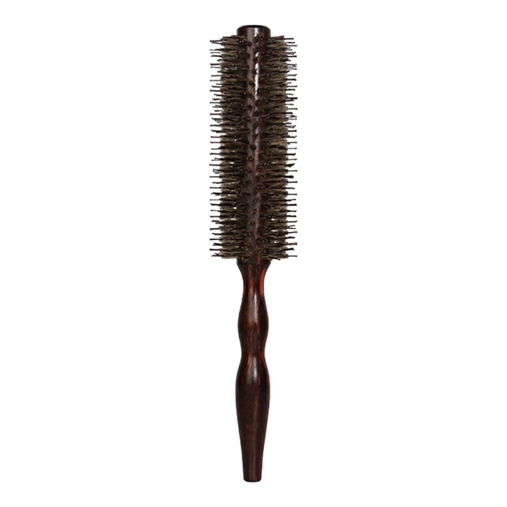 Home Hair Curling Comb Female Rolling Brush Wooden Handle Hair Styling Comb