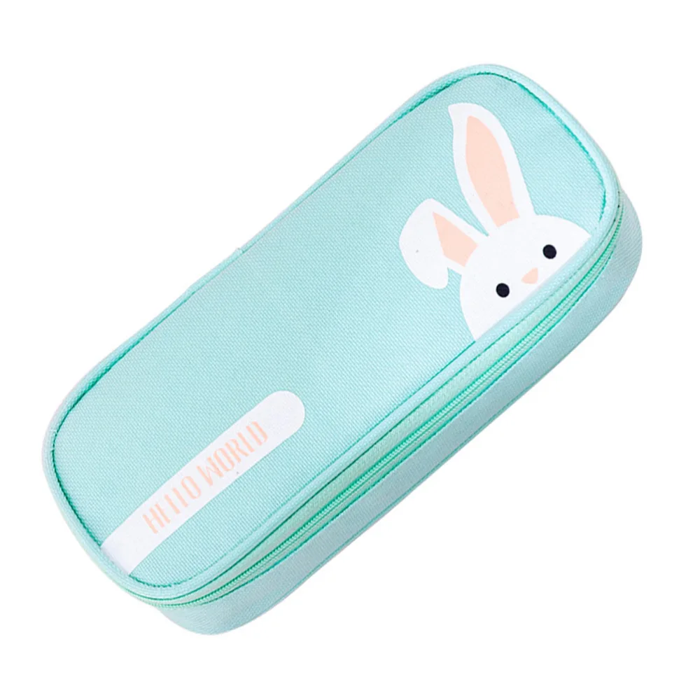 1Pc Creative Stationery Bag Simple Pencil Bag Cartoon Pen Storage Pouch