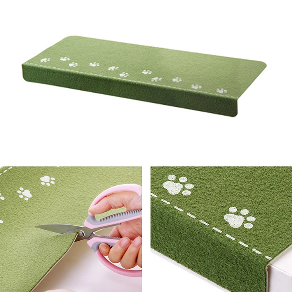Stair Mat Self-Adhesive Luminous Step Stickers Non-Slip Repeatable Paste Step Carpet for Home (Green)