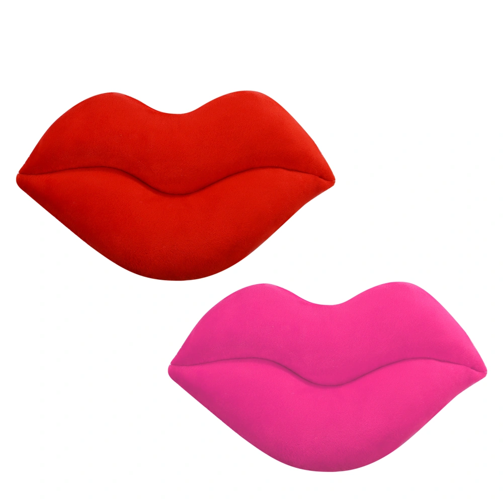 Amosfun 2Pcs Throw Pillows Sexy Big Lip Shaped Cushions Decorative Pillow Pillow for Home Decoration